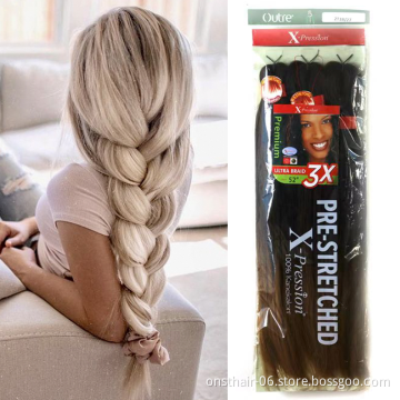 Easy Braids xpression Hair  Pre Stretched  Kanekalons  Braid Corchet Braiding Hair pressions Yaki Texture EZ Wick  Bulk